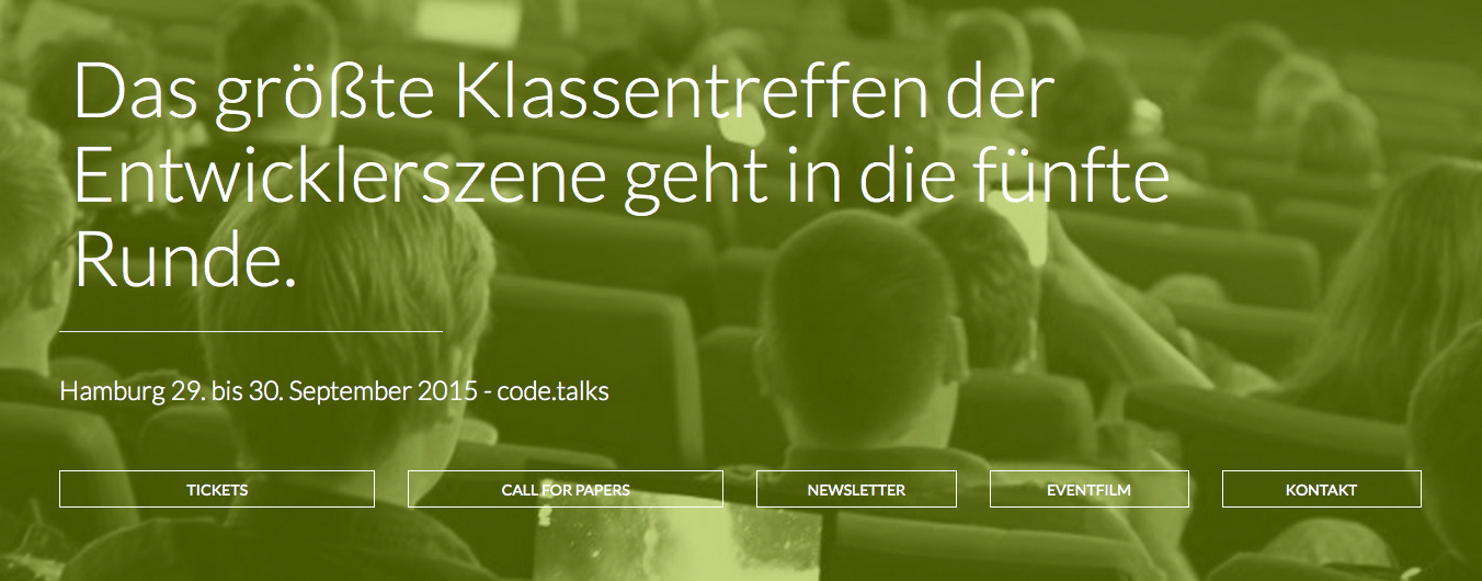 Bild von codetalks.de Webseite