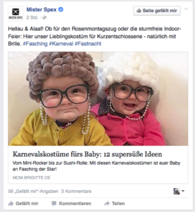 Quelle: Facebook #Karneval Mr.Spexx