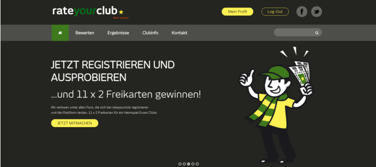 Rateyourclub – die Ratingplattform im Web und als App