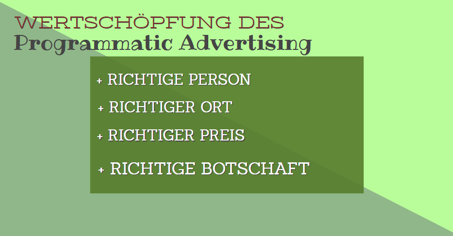 Aktivieren des Wertes von Programmatic Branding durch vorherige Analysen