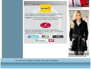Screenshot des alten Footers
