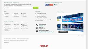Screenshot des neuen Footers