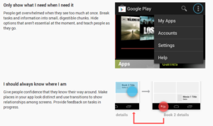 Screenshot http://developer.android.com/design/get-started/principles.html