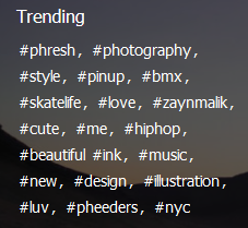 Hashtag-Trend wie bei Twitter