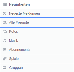 Screenshot: Der neue Facebook Newsfeed