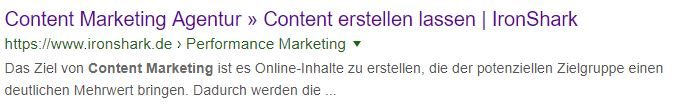 Webpage Angaben auszeichnen