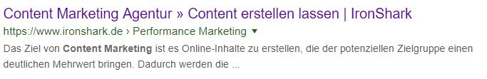 Webpage Angaben auszeichnen