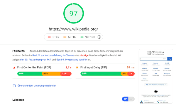 Website Relaunch: Ladezeiten kontrollieren