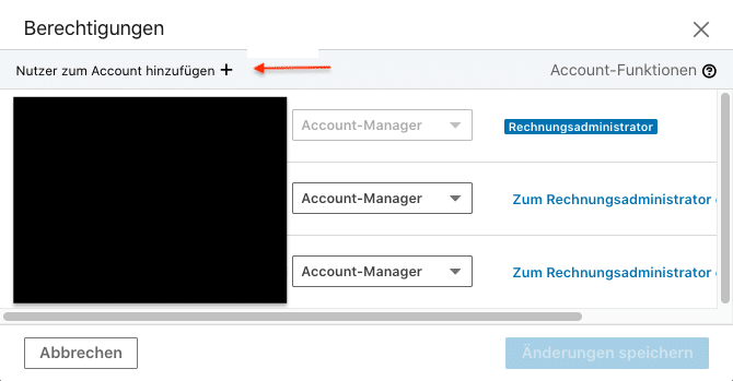 So fügen Sie einen neuen Nutzer zum LinkedIn Ads Konto hinzu