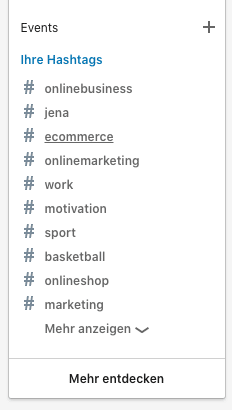 LinkedIn Content Marketing: Die Verwendung von Hashtags