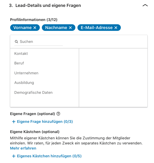 LinkedIn Lead Ads einrichten