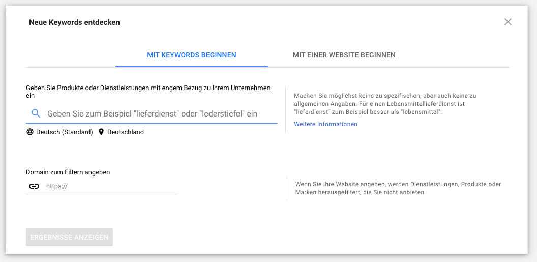 Der Google Keyword Planer: Ein kostenloses SEO Tool