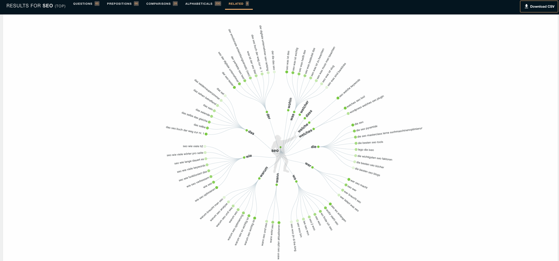 Das kostenlose SEO Tool AnswerThePublic