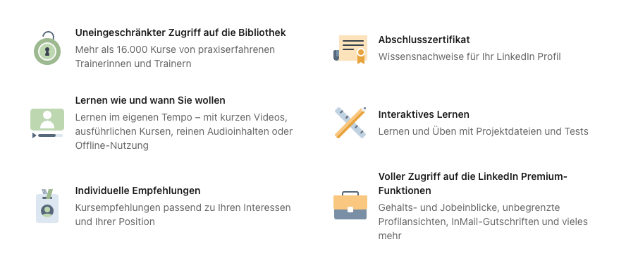 Vorteile von LinkedIn Learning