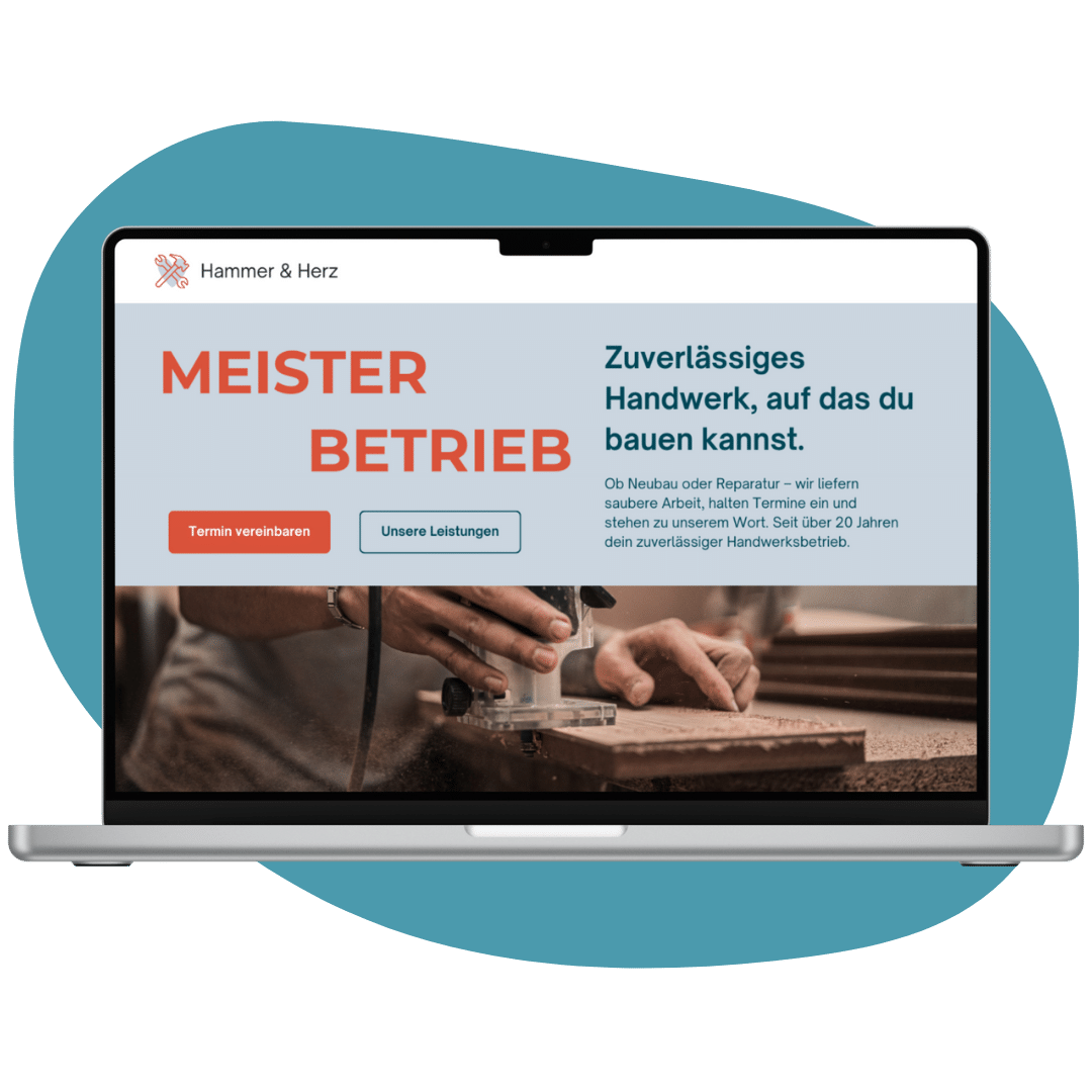 Maßgeschneiderte WordPress-Website mit unserem Website Paket S erhalten