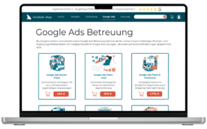 10-seitige Website am Beispiel des Ironshark Shops