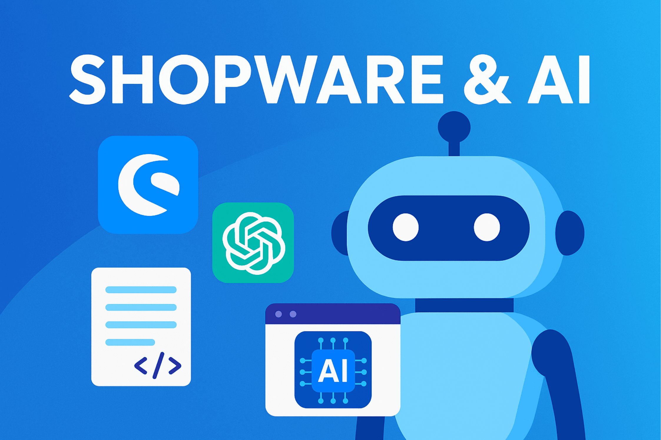 Shopware AI Header Bild Blogbeitrag "Shopware & Ai"