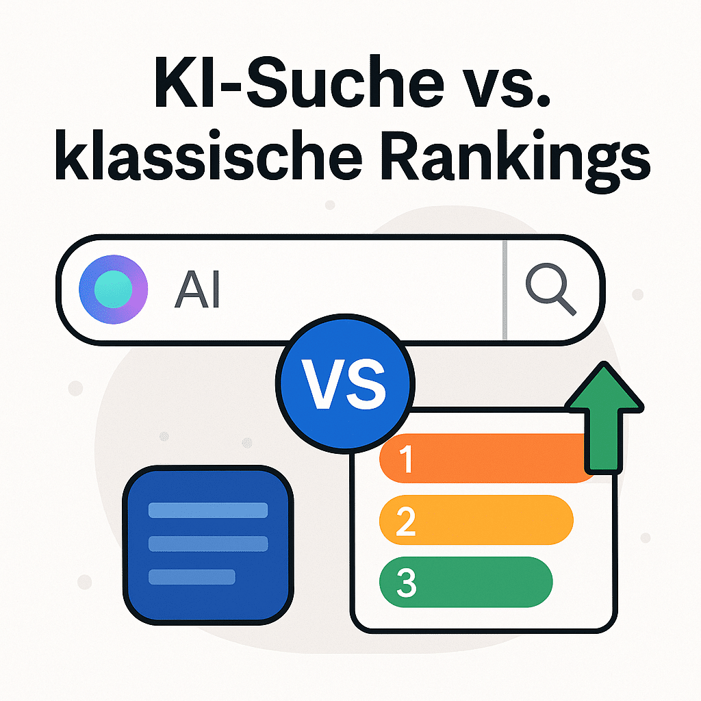 KI Suche und klassisches Ranking im Vergleich