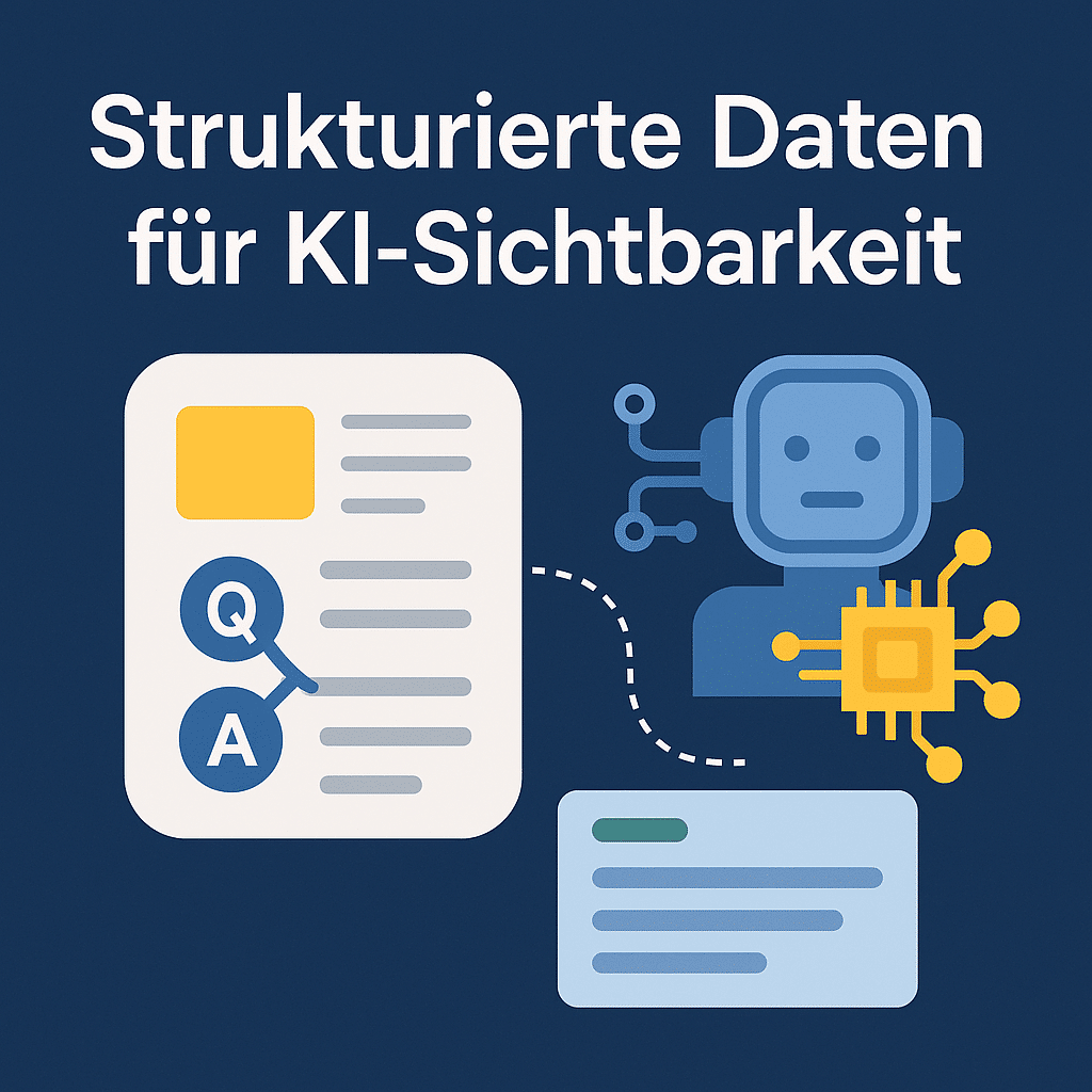 Strukturierte Daten für KI-Sichtbarkeit: Beitragsbild