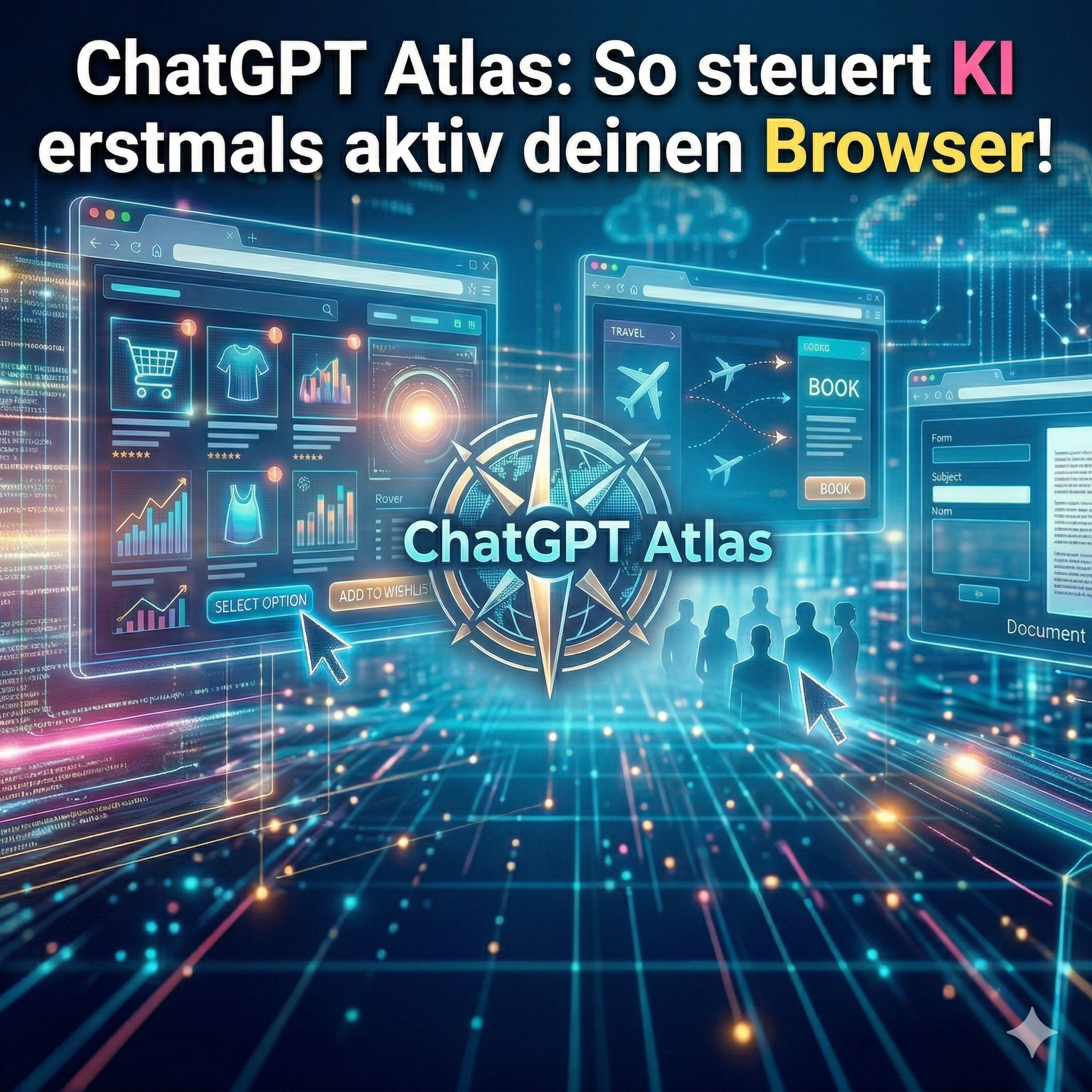 Gemini_Generated_Image_xqlzhrxqlzhrxqlz Futuristisches Beitragsbild für den Blogbeitrag, der ChatGPT Atlas erklärt
