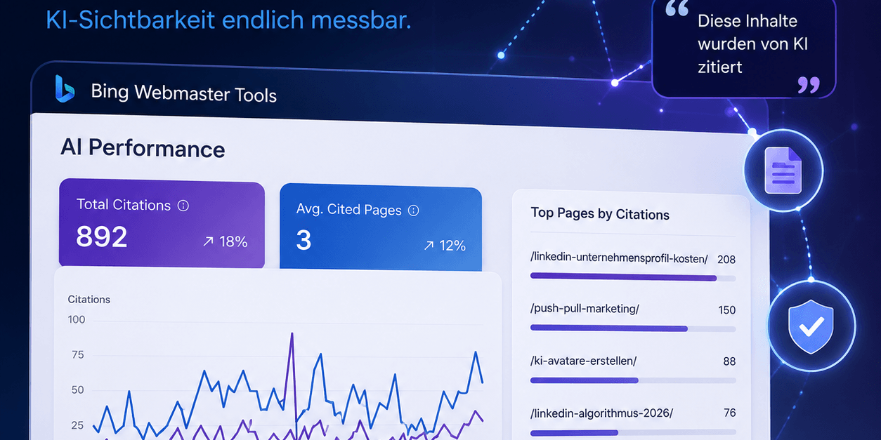 bing-webmaster-tools-ai AI Performance Dashboard in Bing Webmaster Tools zur Messung von KI-Sichtbarkeit und Quellenzitaten